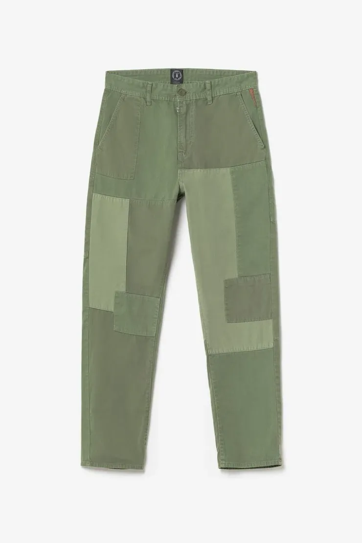 Homme Le Temps des Cerises Pantalons & Chinos-Pantalon Loose Mister Kaki Vert
