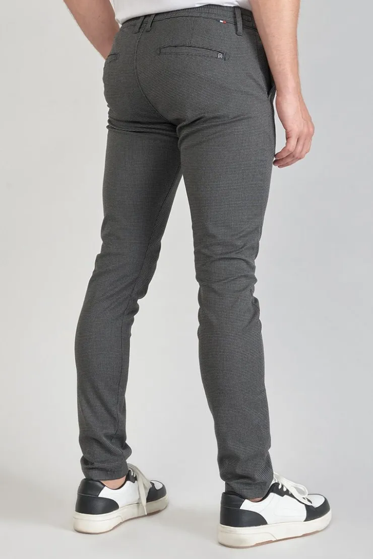 Homme Le Temps des Cerises Pantalons & Chinos-Pantalon Milo A Motif Pied De Poule Gris