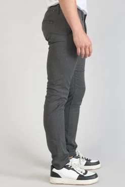 Homme Le Temps des Cerises Pantalons & Chinos-Pantalon Milo A Motif Pied De Poule Gris