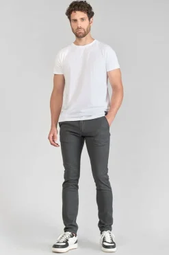 Homme Le Temps des Cerises Pantalons & Chinos-Pantalon Milo A Motif Pied De Poule Gris