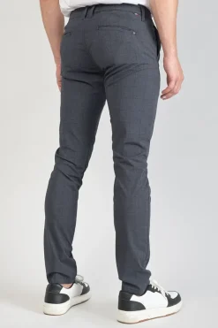 Homme Le Temps des Cerises Pantalons & Chinos-Pantalon Skunk A Carreaux Bleus