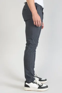 Homme Le Temps des Cerises Pantalons & Chinos-Pantalon Skunk A Carreaux Bleus