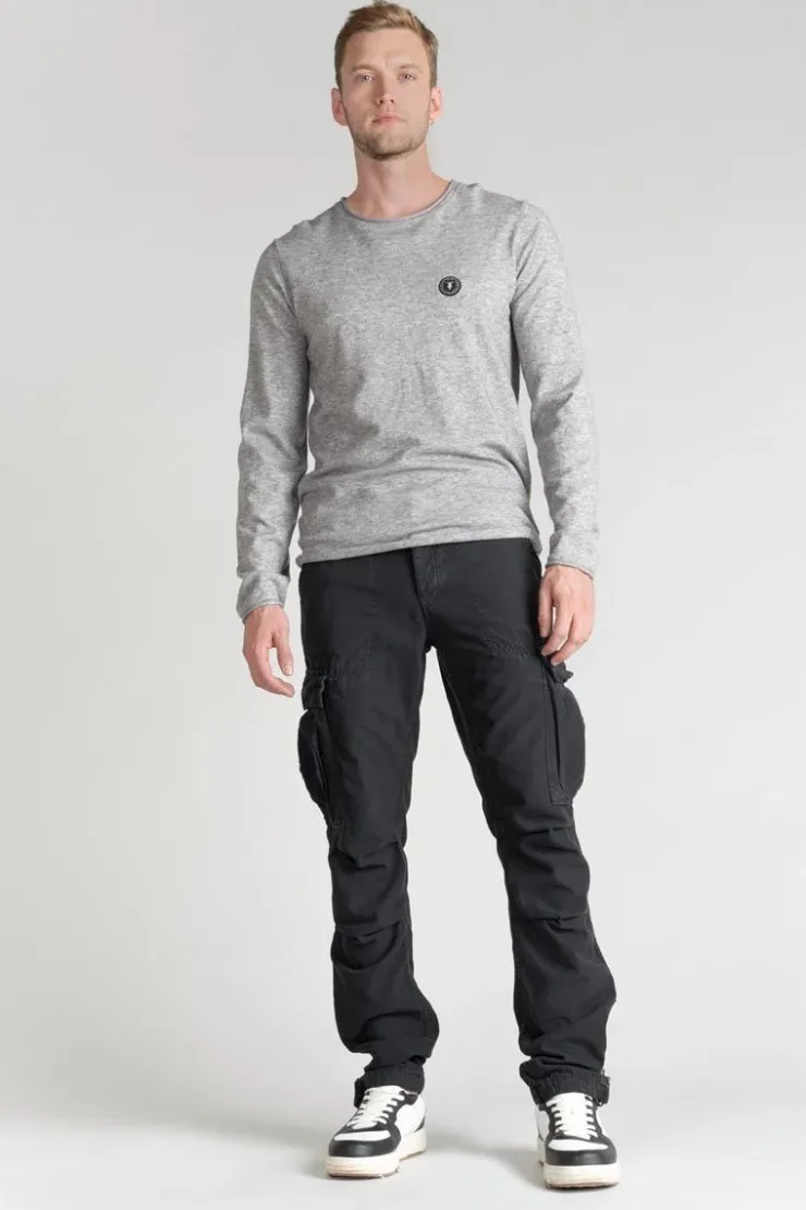 Homme Le Temps des Cerises Pantalons & Chinos-Pantalon Treillis Mirado Noir