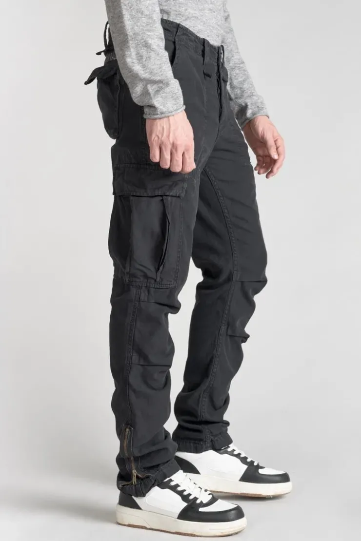 Homme Le Temps des Cerises Pantalons & Chinos-Pantalon Treillis Mirado Noir