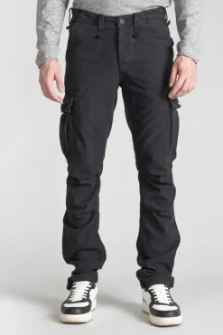Homme Le Temps des Cerises Pantalons & Chinos-Pantalon Treillis Mirado Noir
