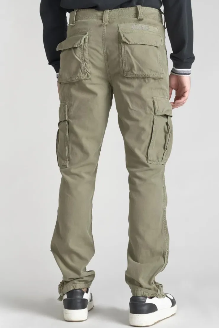 Homme Le Temps des Cerises Pantalons & Chinos-Pantalon Treillis Mirado Kaki