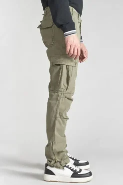Homme Le Temps des Cerises Pantalons & Chinos-Pantalon Treillis Mirado Kaki