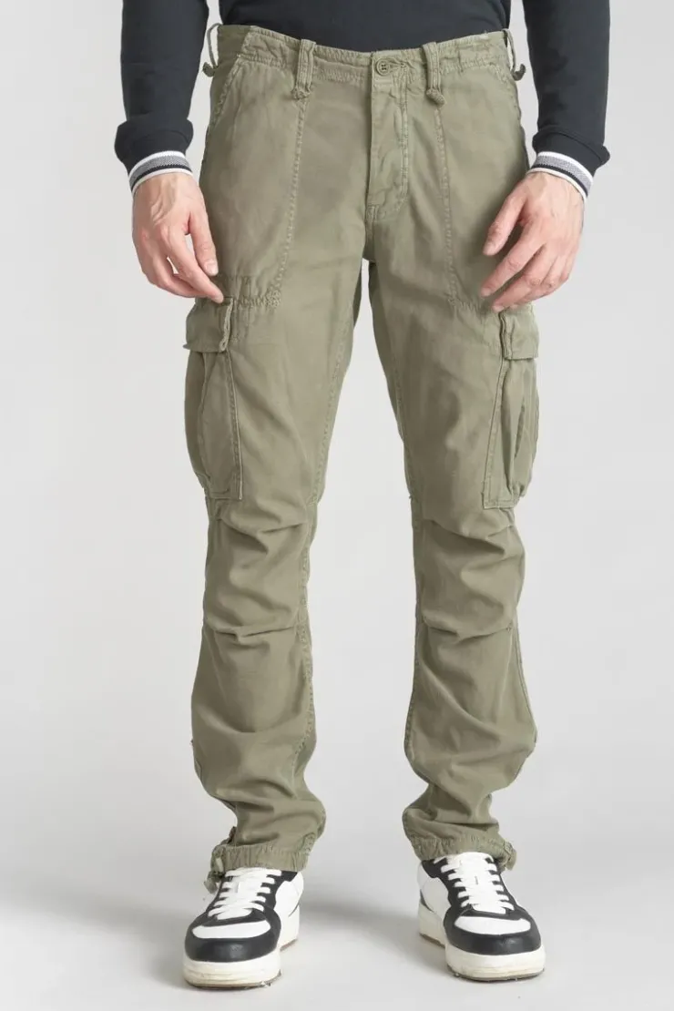 Homme Le Temps des Cerises Pantalons & Chinos-Pantalon Treillis Mirado Kaki