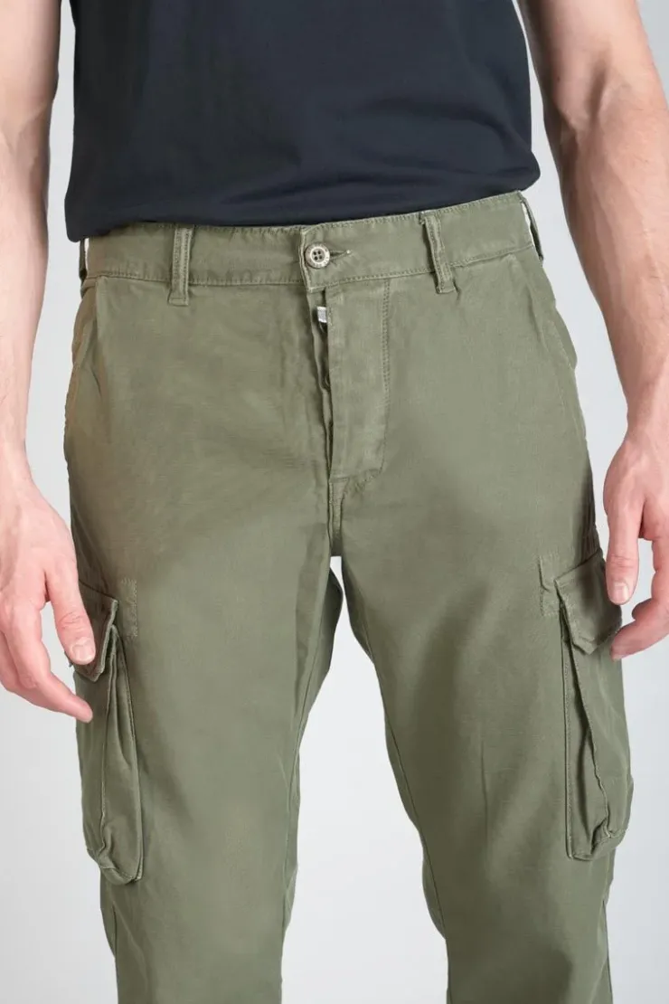 Homme Le Temps des Cerises Pantalons & Chinos-Pantalon Treillis Sami Kaki