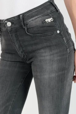 Femme Le Temps des Cerises Coupe Slim-Peak Pulp Slim Taille Haute Jeans Noir N°1