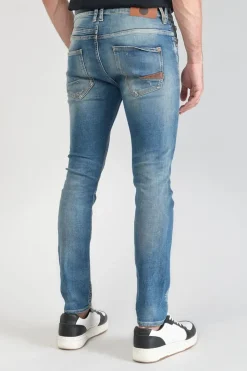 Homme Le Temps des Cerises Coupe Tapered-Perier 900/16 Tapered 7/8Eme Jeans Destroy Vintage Bleu N°4