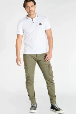Homme Le Temps des Cerises T-Shirts & Polos-Polo Aron Blanc