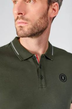 Homme Le Temps des Cerises T-Shirts & Polos-Polo Aron Vert Kaki