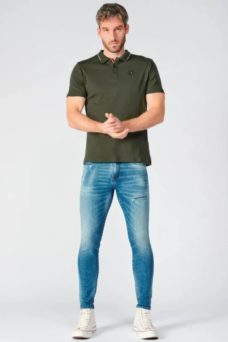 Homme Le Temps des Cerises T-Shirts & Polos-Polo Aron Vert Kaki