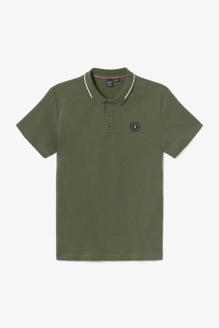Homme Le Temps des Cerises T-Shirts & Polos-Polo Aron Vert Kaki