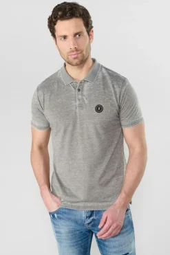 Homme Le Temps des Cerises T-Shirts & Polos-Polo Brety Kaki Gris Chine