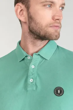 Homme Le Temps des Cerises T-Shirts & Polos-Polo Dylon Vert D'Eau