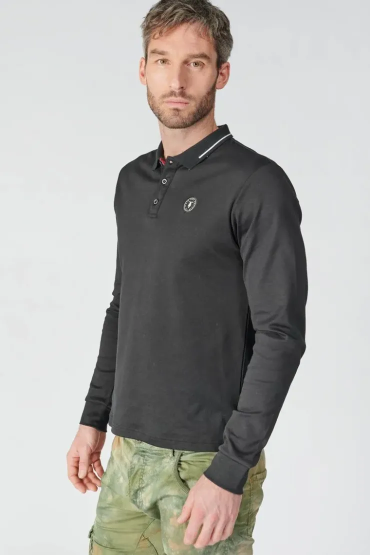 Homme Le Temps des Cerises T-Shirts & Polos-Polo Manches Longues Ronan Noir