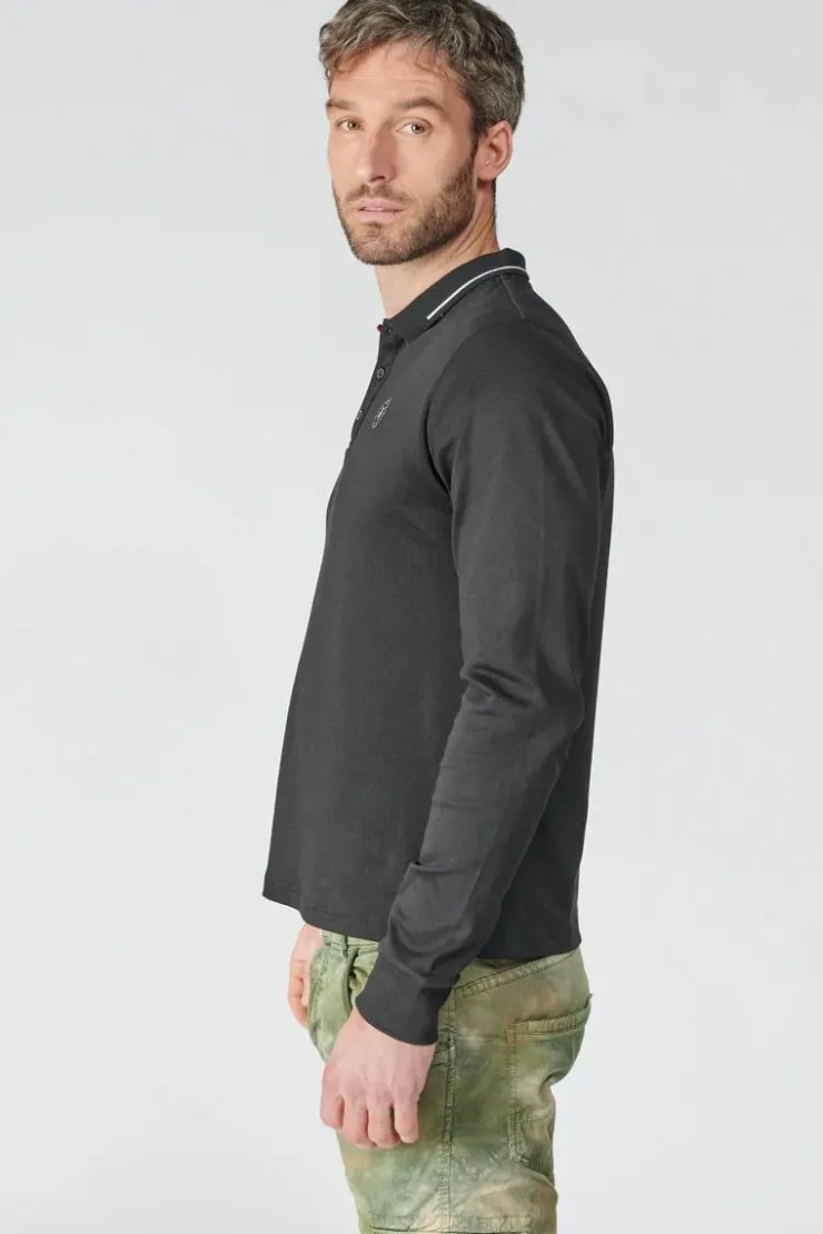 Homme Le Temps des Cerises T-Shirts & Polos-Polo Manches Longues Ronan Noir