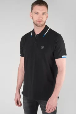 Homme Le Temps des Cerises T-Shirts & Polos-Polo Monk Noir