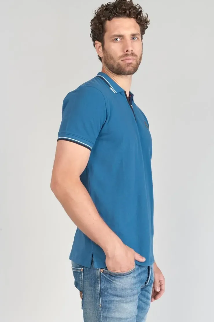 Homme Le Temps des Cerises T-Shirts & Polos-Polo Mota Bleu Petrole