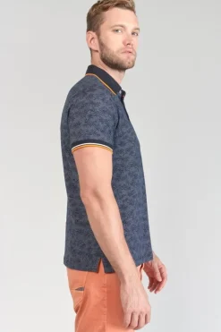 Homme Le Temps des Cerises T-Shirts & Polos-Polo Nevor Jacquard A Motif Feuilles