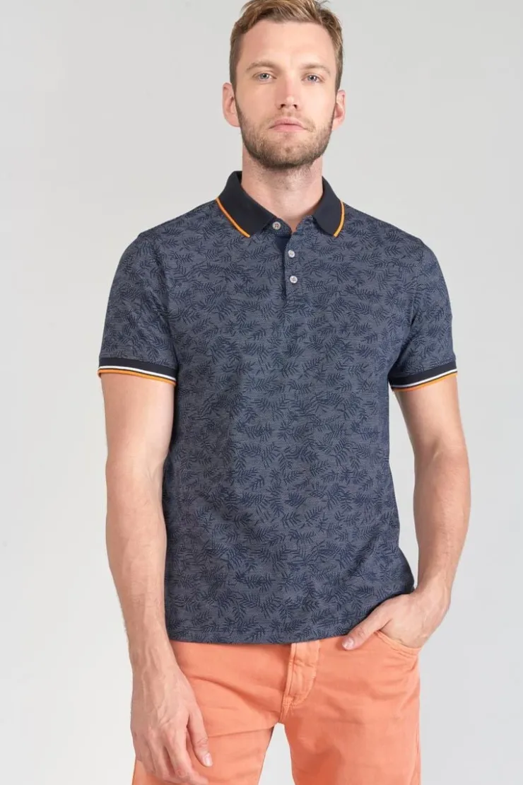 Homme Le Temps des Cerises T-Shirts & Polos-Polo Nevor Jacquard A Motif Feuilles