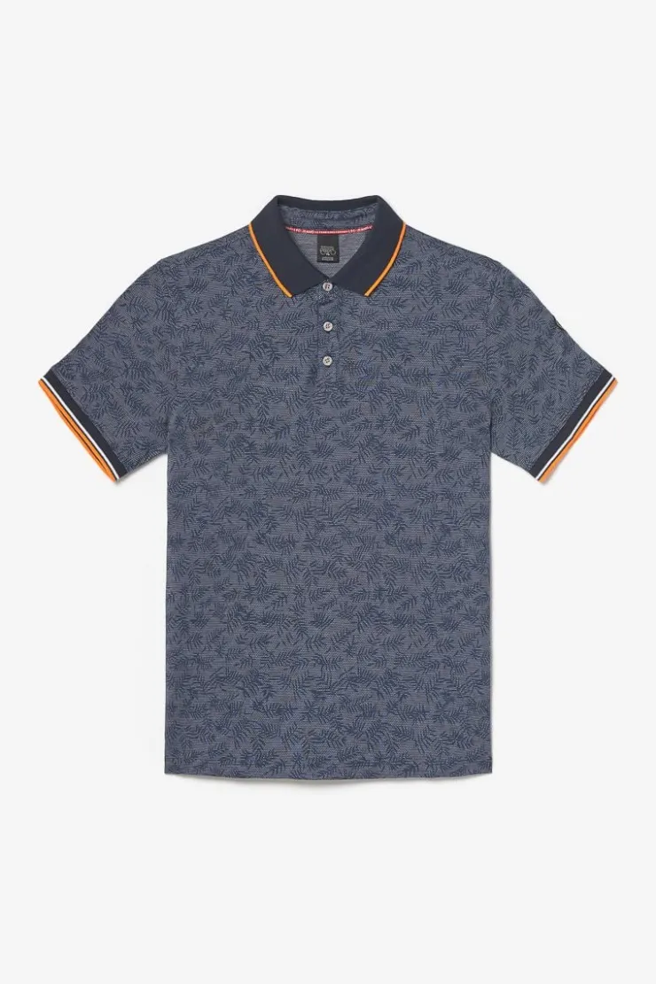Homme Le Temps des Cerises T-Shirts & Polos-Polo Nevor Jacquard A Motif Feuilles