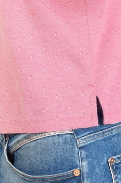 Homme Le Temps des Cerises T-Shirts & Polos-Polo Novil En Jacquard Rose