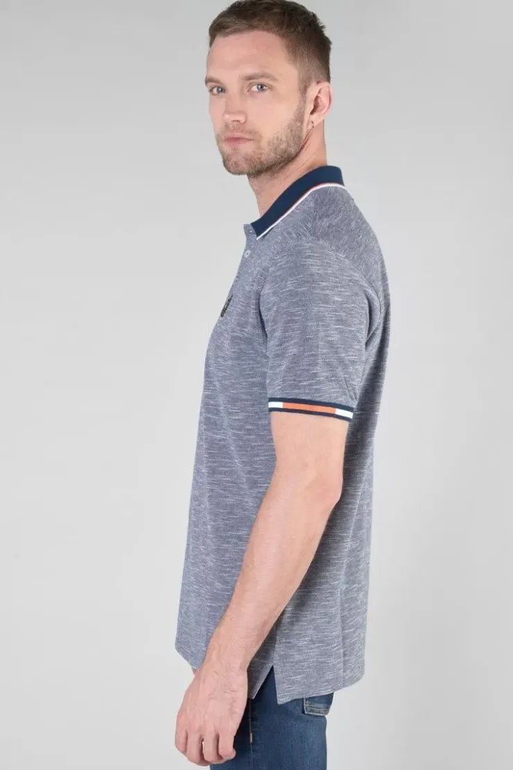 Homme Le Temps des Cerises T-Shirts & Polos-Polo Polar En Jersey Chine Bleu Marine