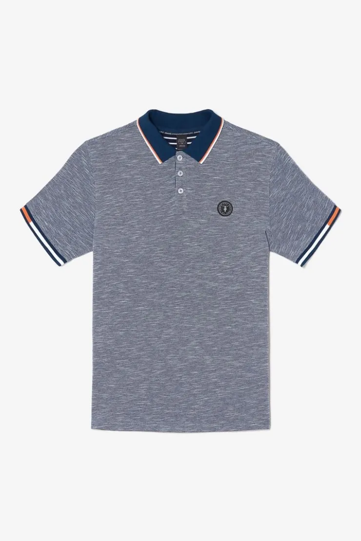 Homme Le Temps des Cerises T-Shirts & Polos-Polo Polar En Jersey Chine Bleu Marine