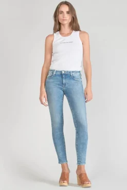 Femme Le Temps des Cerises Coupe Skinny-Power Skinny 7/8Eme Jeans Bleu N°4