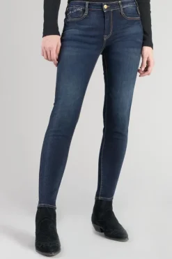 Femme Le Temps des Cerises Coupe Skinny-Power Skinny 7/8Eme Jeans Bleu N°1