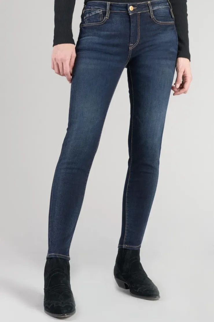 Femme Le Temps des Cerises Coupe Skinny-Power Skinny 7/8Eme Jeans Bleu N°1