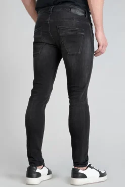 Homme Le Temps des Cerises Coupe Skinny-Power Skinny 7/8Eme Jeans Destroy Noir N°1