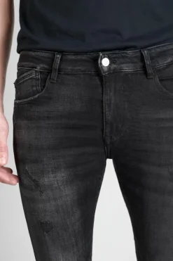 Homme Le Temps des Cerises Coupe Skinny-Power Skinny 7/8Eme Jeans Destroy Noir N°1