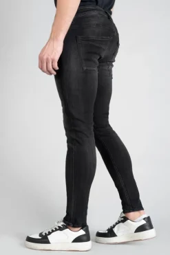 Homme Le Temps des Cerises Coupe Skinny-Power Skinny 7/8Eme Jeans Destroy Noir N°1