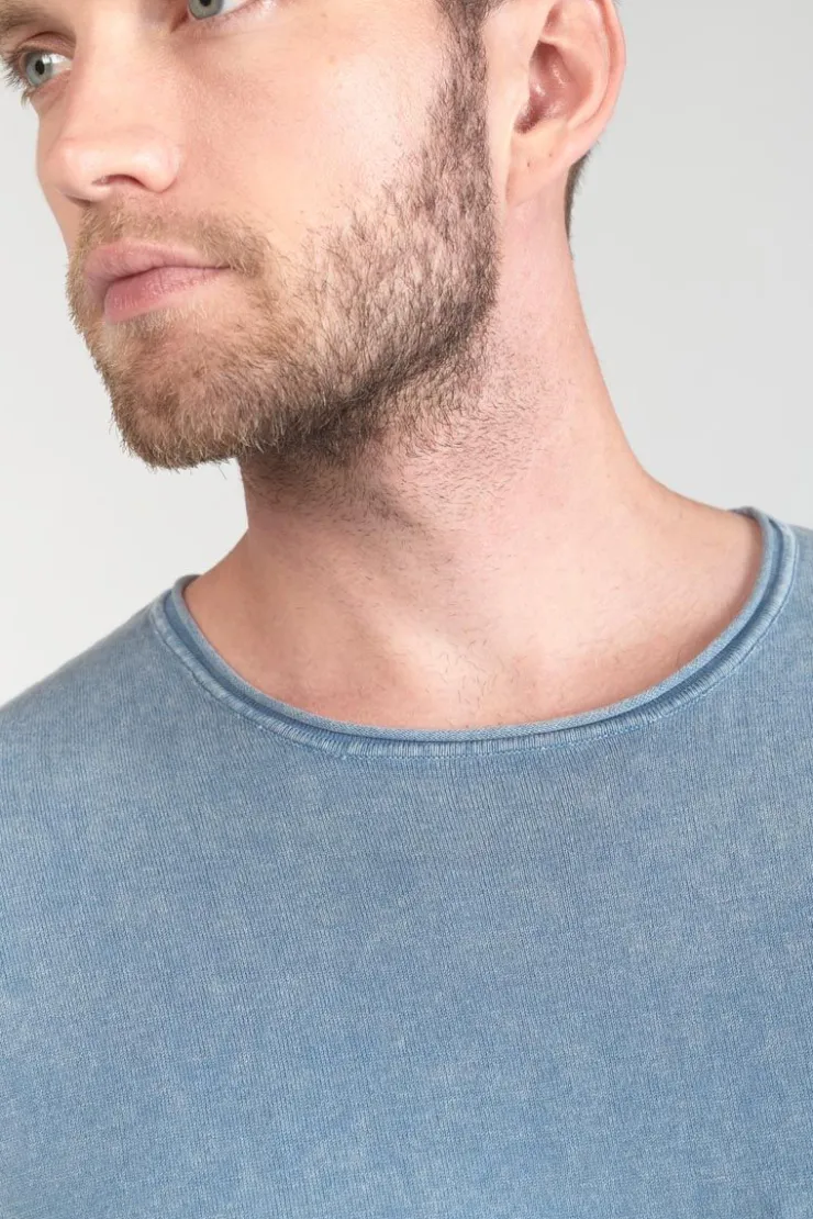 Homme Le Temps des Cerises Pulls & Cardigans-Pull Bivor Bleu-Gris Delave