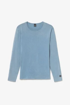 Homme Le Temps des Cerises Pulls & Cardigans-Pull Bivor Bleu-Gris Delave