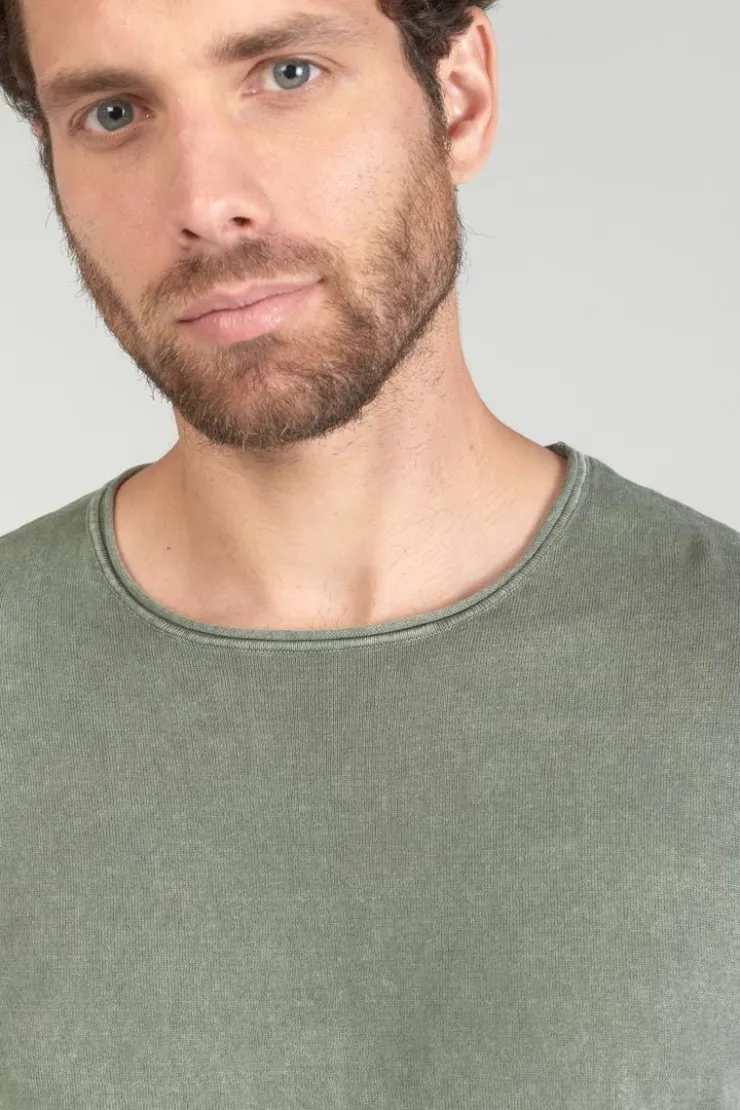 Homme Le Temps des Cerises Pulls & Cardigans-Pull Bivor Kaki Delave