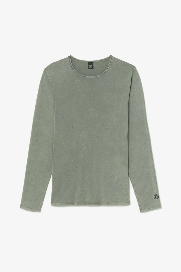 Homme Le Temps des Cerises Pulls & Cardigans-Pull Bivor Kaki Delave