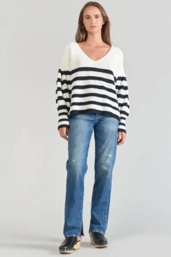 Femme Le Temps des Cerises Pulls & Sweats & Cardigans-Pull Chrys Mariniere