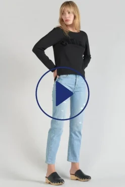 Femme Le Temps des Cerises Pulls & Sweats & Cardigans-Pull Colchic Noir