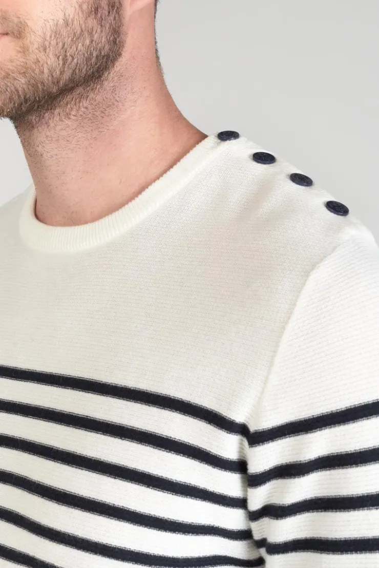 Homme Le Temps des Cerises Pulls & Cardigans-Pull Loral Mariniere