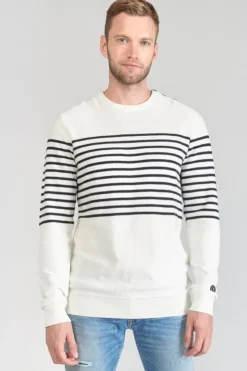 Homme Le Temps des Cerises Pulls & Cardigans-Pull Loral Mariniere