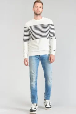 Homme Le Temps des Cerises Pulls & Cardigans-Pull Loral Mariniere