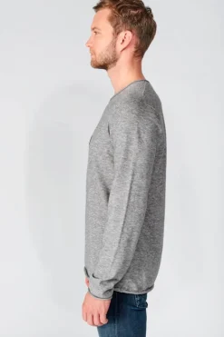 Homme Le Temps des Cerises Pulls & Cardigans-Pull Terry Gris Chine