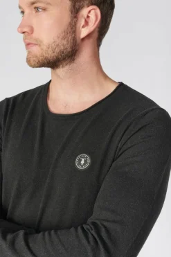 Homme Le Temps des Cerises Pulls & Cardigans-Pull Terry Noir