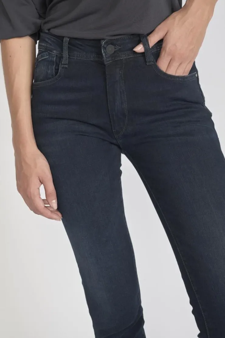 Femme Le Temps des Cerises Coupe Slim-Pulp Slim Taille Haute Jeans Bleu-Noir N°1