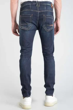 Homme Le Temps des Cerises Coupe Tapered-Raffi 900/16 Tapered 7/8Eme Jeans Destroy Bleu-Noir N°2